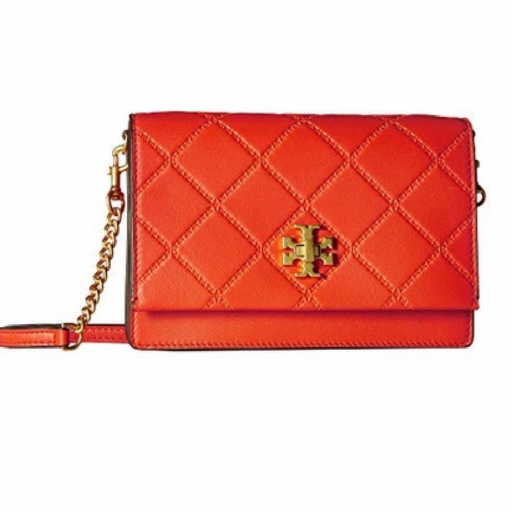 Tory Burch Mini Georgia Turn Lock Leather Crossbody Bag